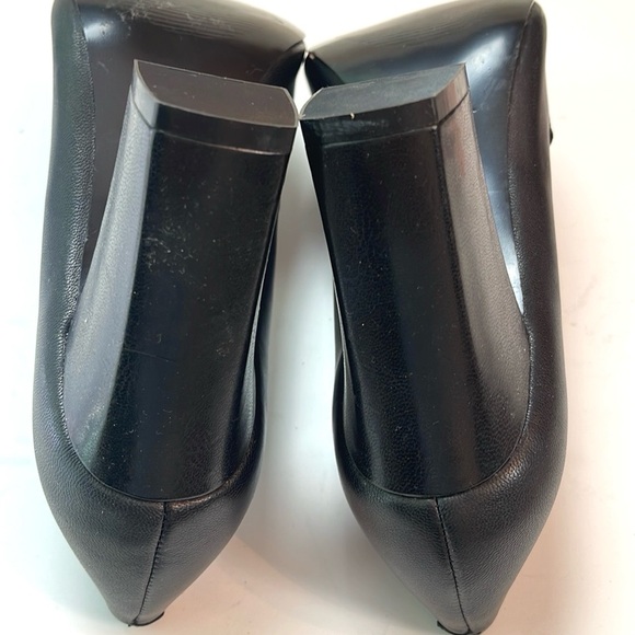 NINE WEST BLACK POINTED TOE HEELS - Picture 7 of 9